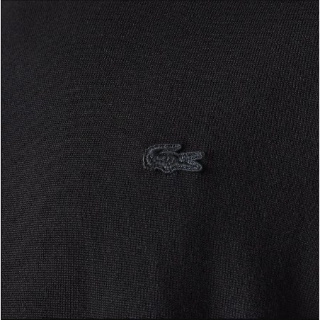 achat Pull LACOSTE homme COL ROND noir logo