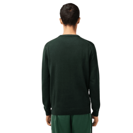 achat Pull LACOSTE homme CREW NECK vert dos