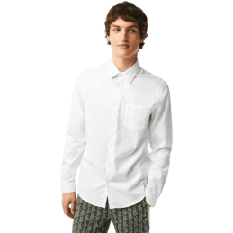 achat Chemise LACOSTE homme REGULAR FIT PREMIUM blanc porté