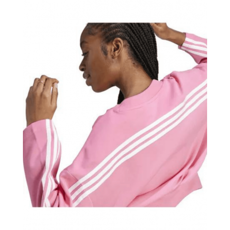 achat Sweat Adidas Femme FI 3S CREW Rose détails