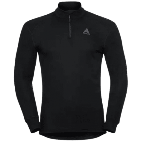 achat Haut à manches longues ODLO homme ZIP WARM noir face