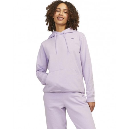 achat Sweat à capuche JJXX Femme JXABBIE Violet détails outfit