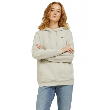 achat Sweat à capuche JJXX Femme JXABBIE Beige détails logo