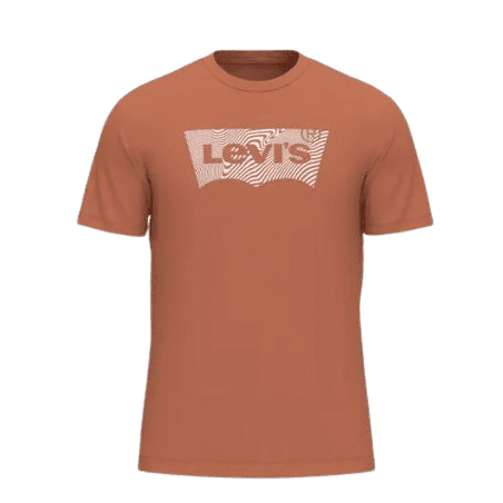 achat T-shirt LEVIS homme GRAPHIC CREWNECK orange face