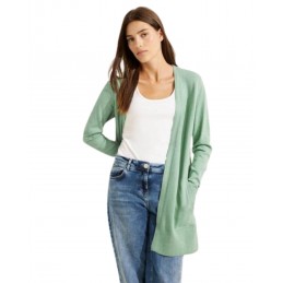 achat Gilet à poches Cecil Femme NOS LONG COSY Vert détails