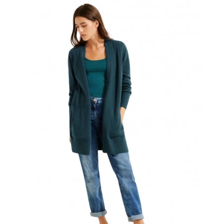 achat Gilet à poches Cecil Femme NOS LONG COSY Bleu tenue look