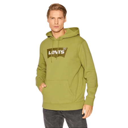 achat Sweat à capuche LEVIS homme STANDARD GRAPHIC vert porté