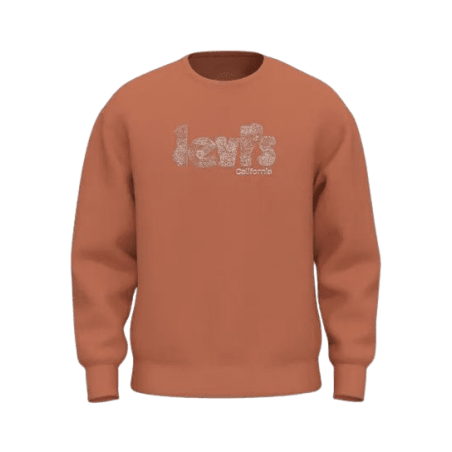 achat Sweat LEVIS homme RELAXD GRAPHIC CREW orange face