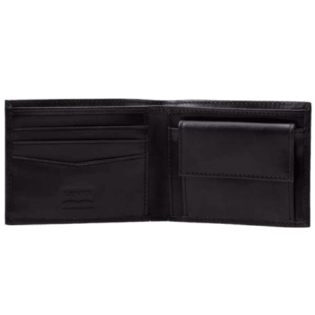 achat Portefeuilles LEVIS HUNTE COIN BIFOLD BATWIN noir intérieur