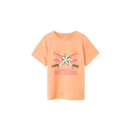 Achat t-shirt Name it Enfant NKFKINSY orange face