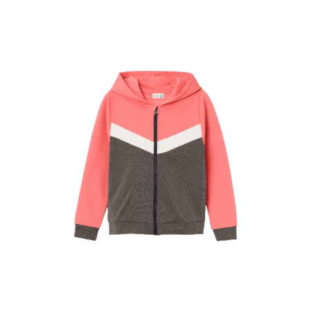 Achat veste zippée Name it Enfant NKFOSANIA gris/rose face