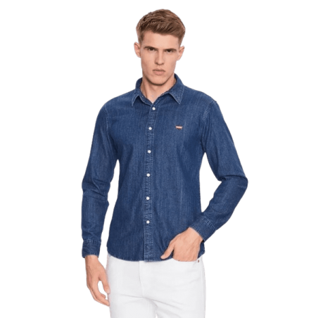 achat Chemise en jean LEVIS homme BATTERY bleu face