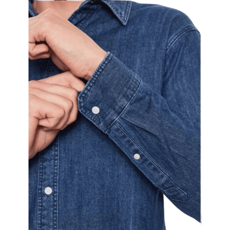 achat Chemise en jean LEVIS homme BATTERY bleu détail