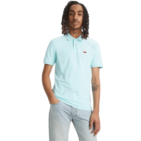 achat Polo LEVIS homme SLIM HOUSEMARK bleu porté