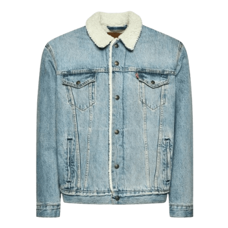 achat Veste LEVIS homme SHERPA TRUCKER bleu face