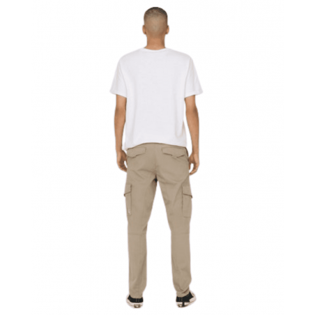 achat Pantalon Cargo Homme Only & Sons ONSDEAN Beige dos