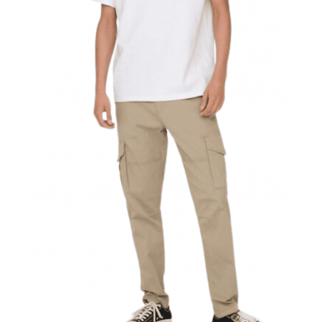 achat Pantalon Cargo Homme Only & Sons ONSDEAN Beigeporté