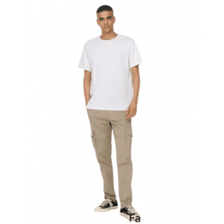 achart Pantalon Cargo Homme Only & Sons ONSDEAN Beige tenue look