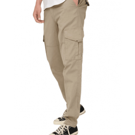 achat Pantalon Cargo Homme Only & Sons ONSDEAN Beige face