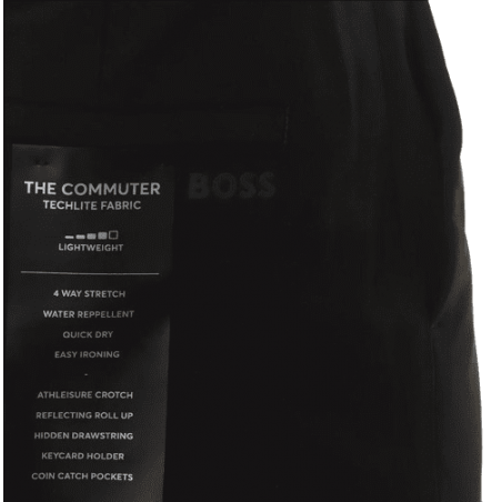 achat Pantalon BOSS homme T_COMMUTER noir détail