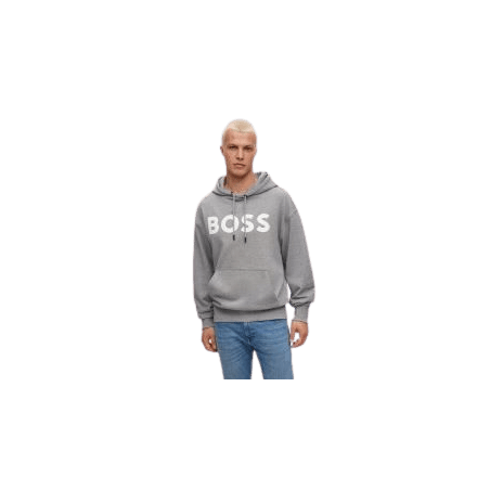 achat Sweat à capuche BOSS homme WEBASICHOOD gris porté