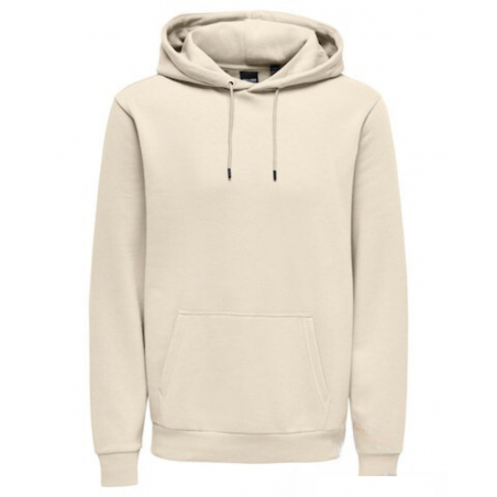 achat Sweat à capuche Only & Sons Homme ONSCERES Beige face