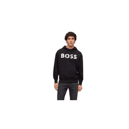 achat Sweat à capuche BOSS homme WEBASICHOOD noir porté