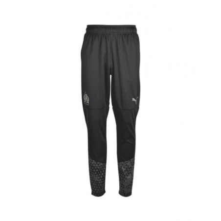 achat Pantalon training OM Puma Enfant Noir/or face