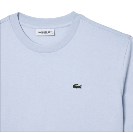 achat T-shirt LACOSTE femme RELAXED-FIT bleu logo