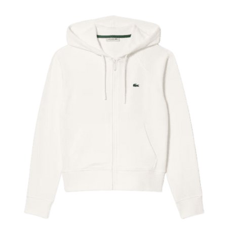 achat Veste LACOSTE femme JOGGER blanc face