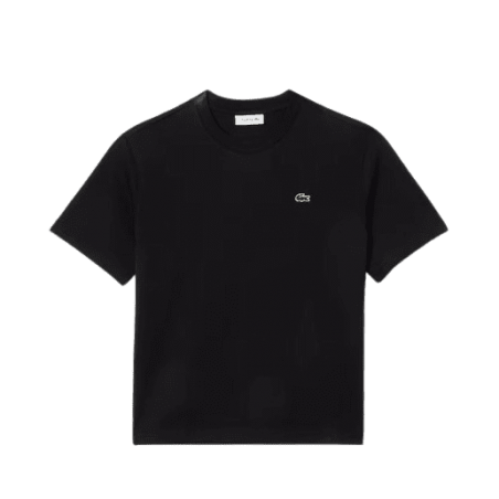 achat T-shirt LACOSTE femme RELAXED-FIT noir face