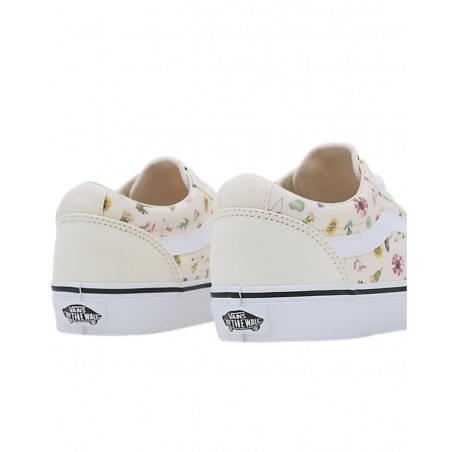 achat Baskets Vans Femme FILMORE DECON Jaune à fleurs talon dos