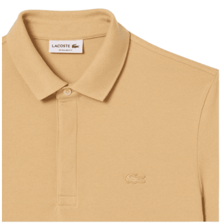 achat Polo LACOSTE homme SMART PARIS beige logo