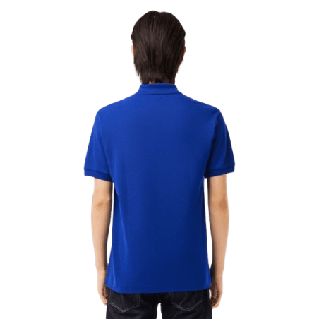 achat Polo LACOSTE homme ORIGINAL bleu dos