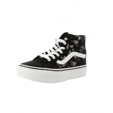 achat Baskets montantes Vans Enfant FILMORE HI PLATFORM Fleuries Noires profil