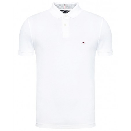 achat Polo Tommy Hilfiger Homme 1985 REGULAR Blanc face