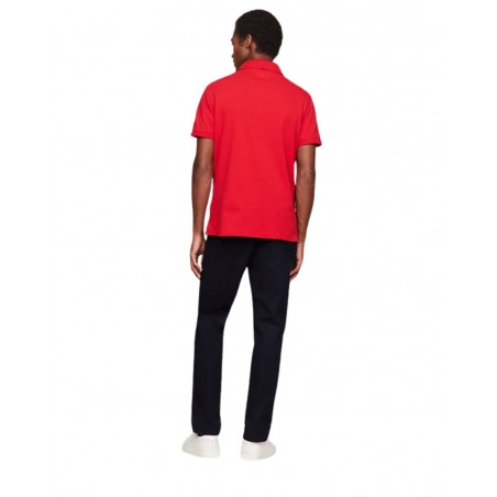 achat Polo Tommy Hilfiger Homme 1985 SLIM Rouge dos