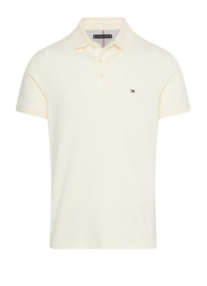 achat Polo Tommy Hilfiger Homme 1985 SLIM Beige face