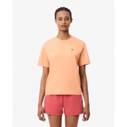 T-shirt Lacoste Femme Orange